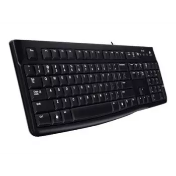Desktop MK120, com fios, USB, QWERTZ, preto, rato incluído