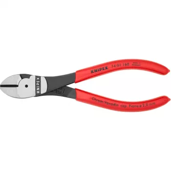 Alicate de corte Knipex 74 01 160, aço cromo-vanádio, punho de plástico