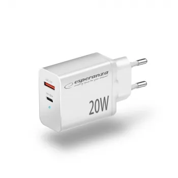 Carregador de parede Esperanza EZC105W 20W branco