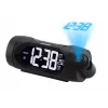 Rádio-despertador Blaupunkt CRP9BK, FM PLL, projetor, função de carregamento USB, temperatura interior (CRP9BK)