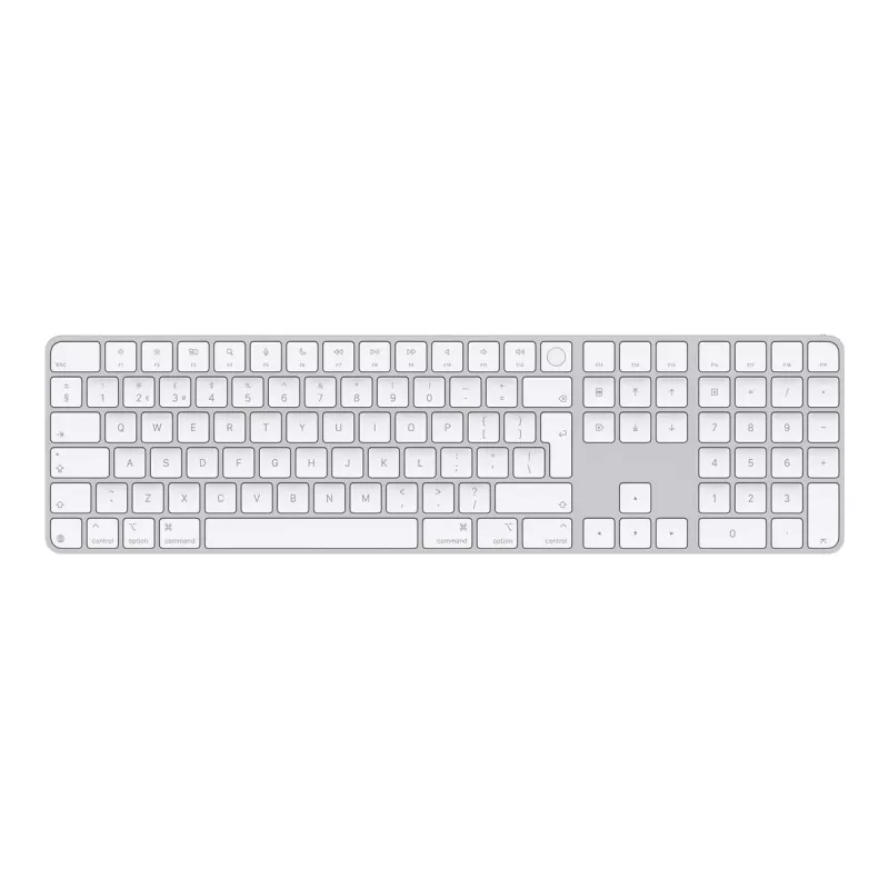 Apple Magic Keyboard com Touch ID e teclado numérico, UK English, branco (MXK73B/A)