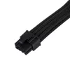 SilverStone PP07E - cabo de extensão de alimentação - PCIe Power 8 pinos (6+2) (M) para PCIe Power 8 pinos (F) - 30 cm - preto (SST-PP07E-