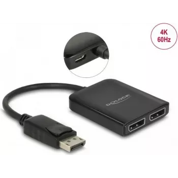 Splitter de vídeo DeLOCK 87768 DisplayPort 2x DisplayPort