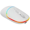 Rato Canyon MW-22 CNS-CMSW22SW – 2 em 1 Bluetooth/2,4 GHz – ótico – 800/1200/1600 DPI – 4 botões – iluminação RGB – recarregável – branco neve
