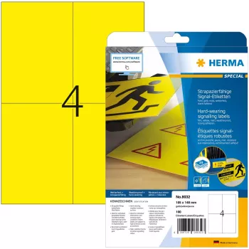 Etiquetas autocolantes para impressora HERMA Signs A4 105x148 mm
