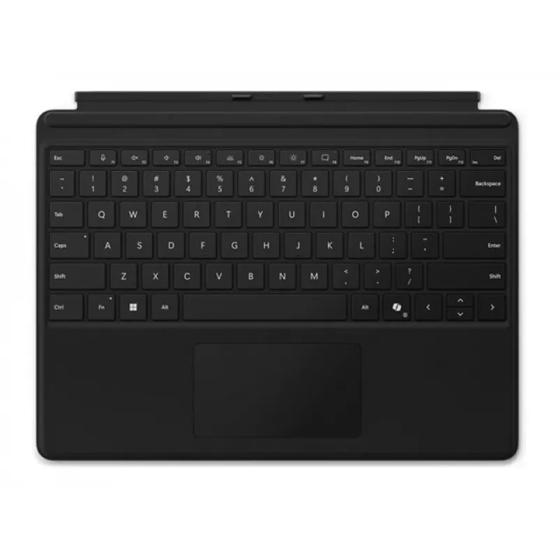 Microsoft Surface Pro 9/10 Type Cover teclado sem compartimento para Slim Pen, inglês internacional, preto