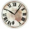 Relógio de parede NeXtime 8162 Romana, Ø43 cm, branco