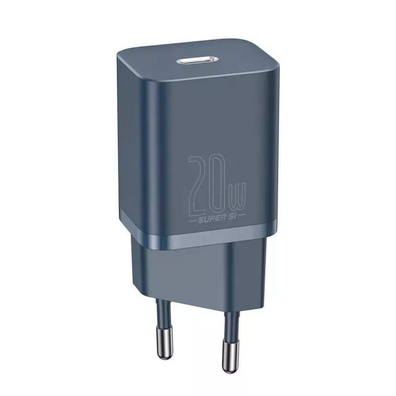 Baseus Super Si carregador com cabo USB-C para Lightning 20W azul