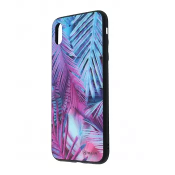 Película de vidro Tellur para iPhone XS Max com design de palmeiras impresso