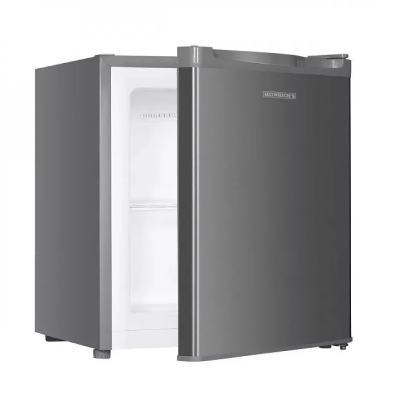 Arca congeladora HEINRICH'S HGB 5088 IX DF prateada, 33 L, 220–240 V, 50 Hz, abertura da porta esquerda/direita