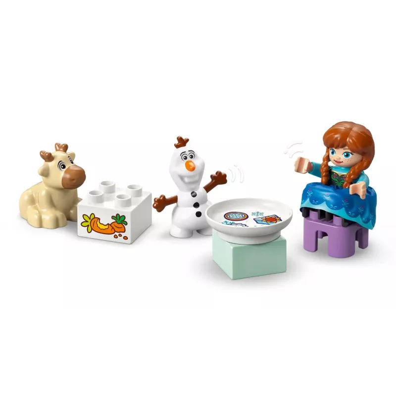 Conjunto de construção LEGO DUPLO 10455 festa no palácio de gelo da Anna e da Elsa da Disney