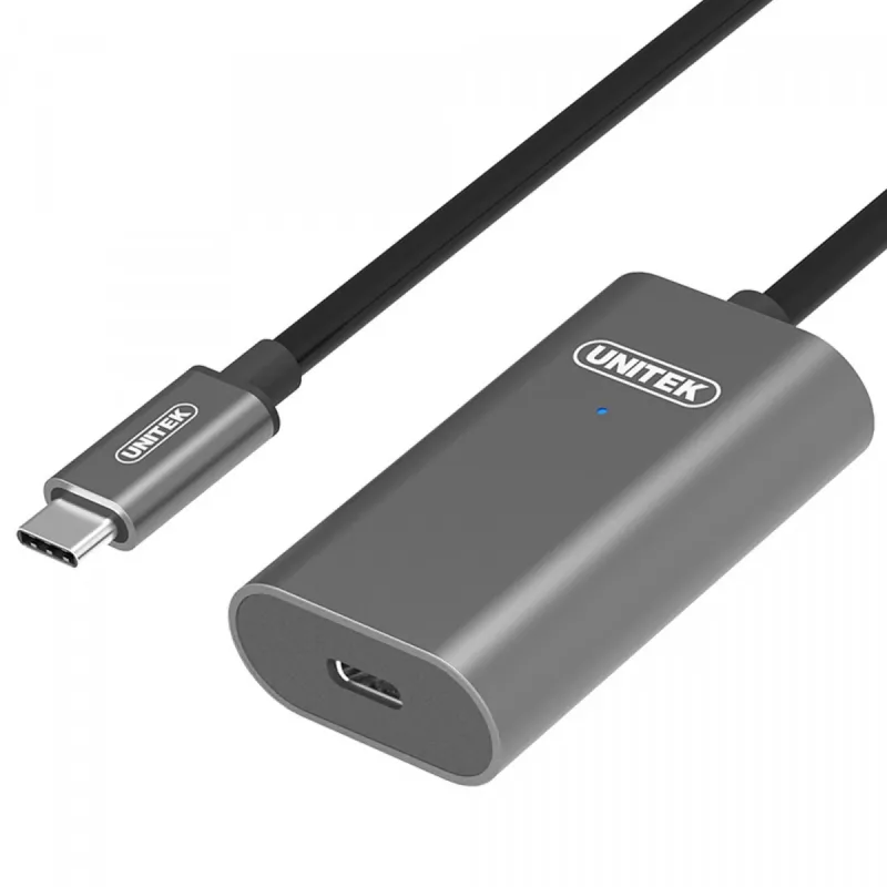 Cabo USB UNITEK U305A 5m USB 3.2 Gen 1 USB C cinzento
