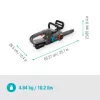 Motosserra a bateria PowerSaw 250/18V P4A conjunto pronto a usar (cinzento/turquesa, bateria Li-Ion 2,5Ah P4A, POWER FOR ALL ALLIANCE)