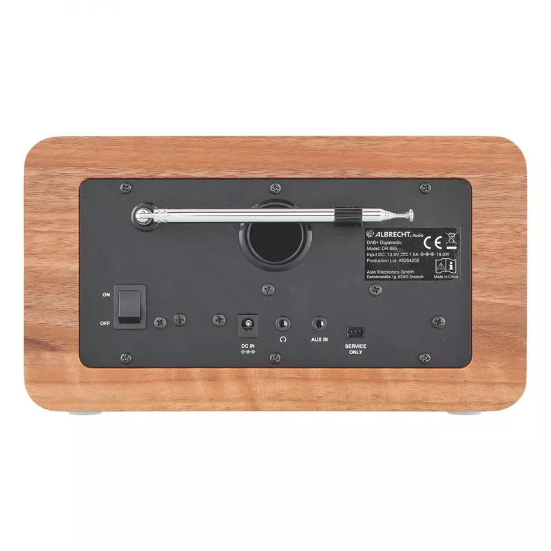 Rádio digital Albrecht DR 865 Senior (embalagem aberta)