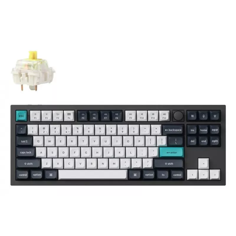 Teclado Wrl Q3 Max RGB/CARBON preto Q3M-M4 Keychron