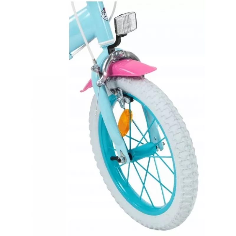 Bicicleta infantil Toimsa TOI1497 roda de 14 polegadas, tema My Little Pony, para 4–6 anos, 4 rodas, travões de aro dianteiro/traseiro