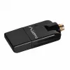 Lanberg NC-0150-WE adaptador WiFi USB Mini N150, 150 Mbit/s, 1 antena externa, preto
