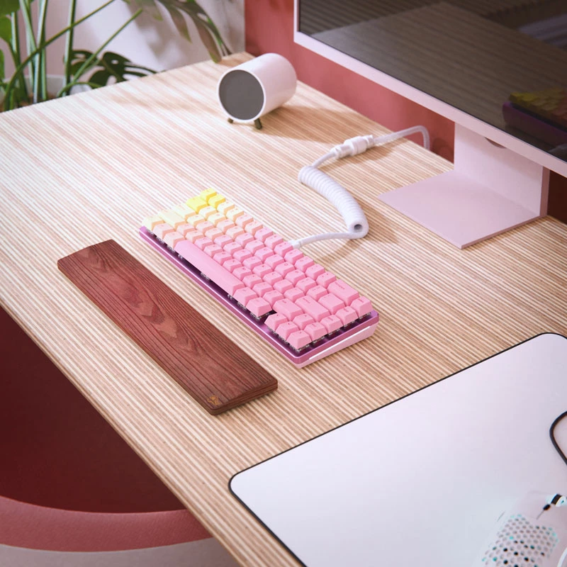 Glorious GPBT Pink Grapefruit Forge teclas (keycaps) para teclado, rosa