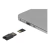 Leitor de cartões DeLOCK USB 2.0 preto Micro SD MicroSDHC MicroSDXC 480 Mbit/s