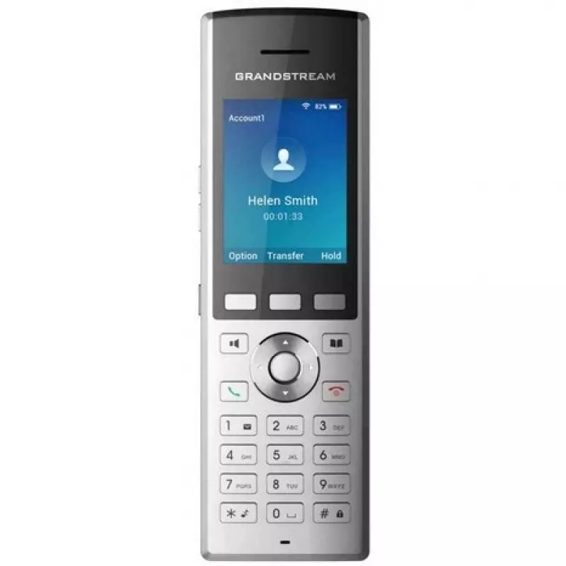 Telefone IP Grandstream Networks WP820 preto prateado