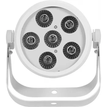 Projetor LED PAR EUROLITE Silent Par 6 QCL Floor RGBW 6x4W — PAR de chão compacto com LEDs RGBW