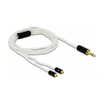 Cabo de áudio DeLOCK 85845 1,2 m 3,5 mm 2x MMCX branco