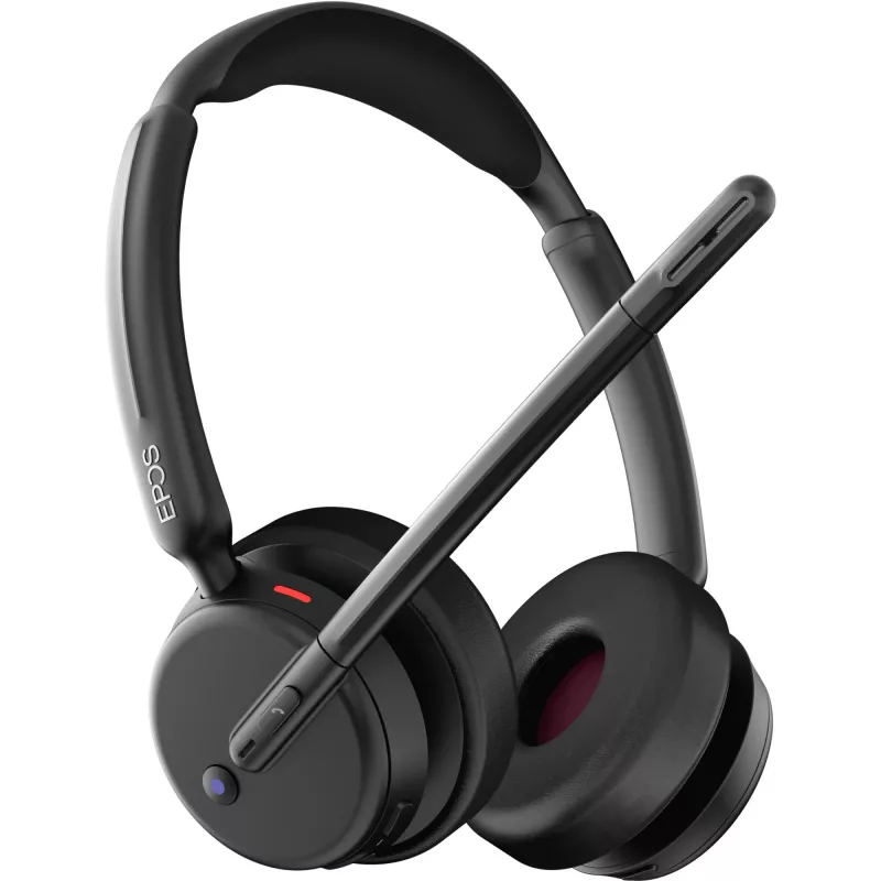 Epos Impact 500, Headset bináurico (bilateral), Bluetooth ANC, certificado MS Teams, incl. dongle USB-C com adaptador USB-A