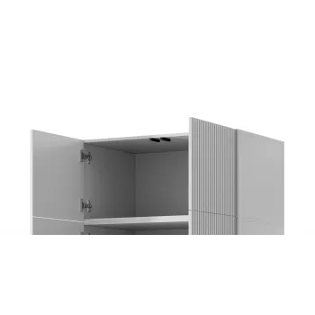 Roupeiro cama meble PAFOS 2D BASE 90×55,5×45 cm branco mate, 2 portas