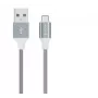 Conjunto de cabos de dados USB Devia Pheez Series — Micro-USB, pack de 3 (25 cm, 1 m, 2 m) cinzento