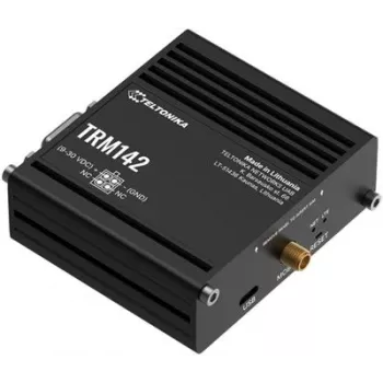 Modem 4G industrial TELTONIKA TRM142 — conectividade LTE, design industrial compacto