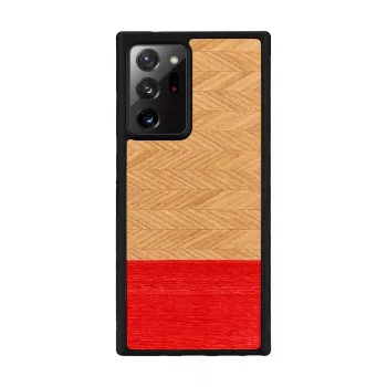 Capa para telemóvel Man and Wood Galaxy Note 20 Ultra padrão espinha de peixe Azaleia preta