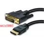 Cabo HDMI para DVI ShiverPeaks 77485-RE, 5 m, fichas banhadas a ouro