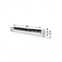 Passa-cabos para rack apraNET 19 polegadas 1U RAL 7035 – painel de entrada de cabos para rack 19 polegadas 1U