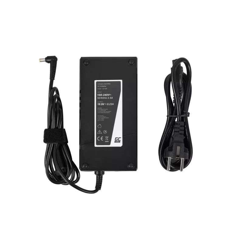 Carregador Green Cell PRO AD144P 180 W 19,5 V 9,23 A para Acer Aspire V15/V17 Nitro VN7, preto