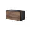 Conjunto de móveis de sala Cama ROCO 8 (2xRO3 + 4xRO6) antracite/carvalho wotan