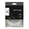 Gembird CCP-USB3-AMCM-6-W cabo USB 3.0, de USB-A para USB-C, 1,8 m, branco