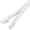 Cabo de extensão de alimentação SILVERSTONE EPS 12V 8‑pin (30 cm) branco SST-PP07E-EPS8W-V2
