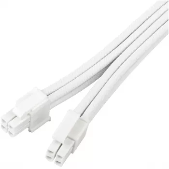 Cabo de extensão de alimentação SILVERSTONE EPS 12V 8‑pin (30 cm) branco SST-PP07E-EPS8W-V2