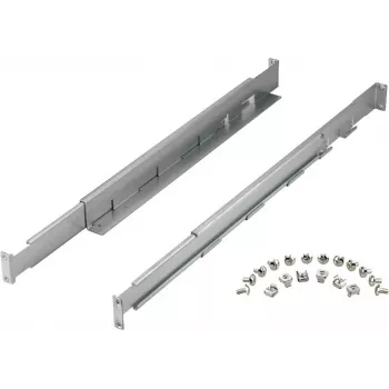 Kit de calhas para rack PowerWalker 10120531 — prateado, largura 550 mm, altura 140 mm, profundidade 70 mm, suporta profundidade de rack 78–120 cm, peso 3,1 kg