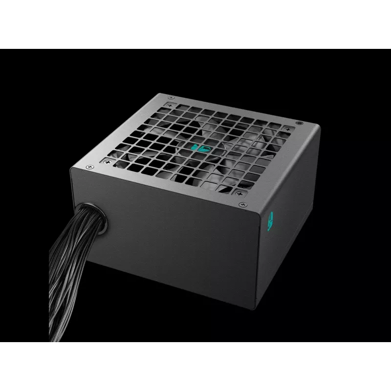 Fonte de alimentação ATX DeepCool PF600X 600W 80 PLUS Bronze, 600 W, ventoinha de 12 cm, ATX 2.52, 24 pinos, 2×(6+2) PCIe, 8×SATA