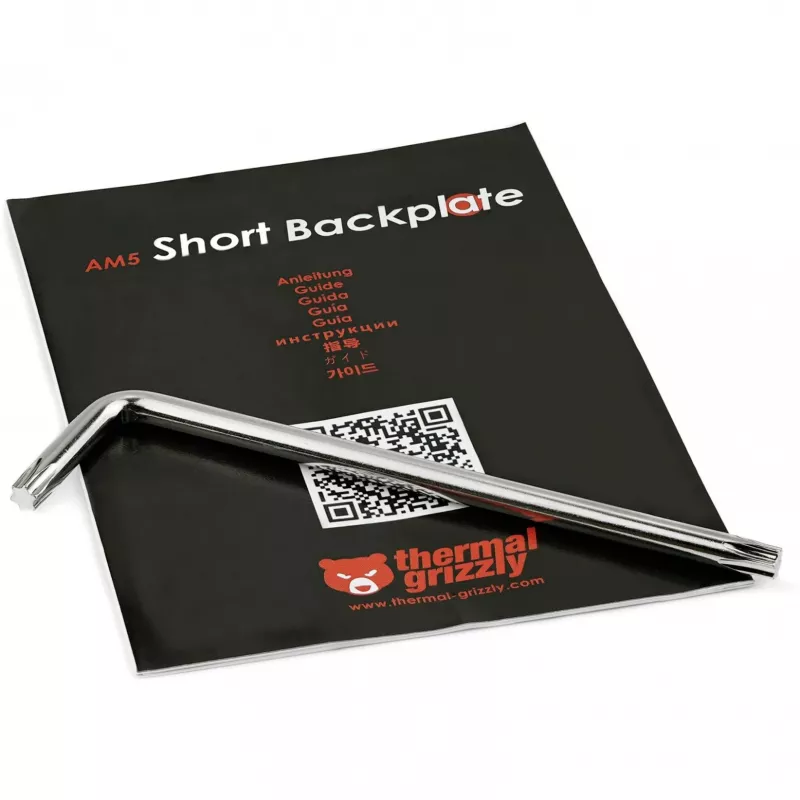 Backplate Thermal Grizzly TG-SB-R7000 alumínio policarbonato preto