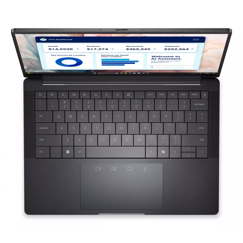 Portátil Dell Pro 13 Premium PA13250 — 13,3 polegadas 1920x1200, Intel Core Ultra 5 236V, 16 GB, 512 GB SSD, Intel Arc, Windows 11 Pro, 1,07 kg