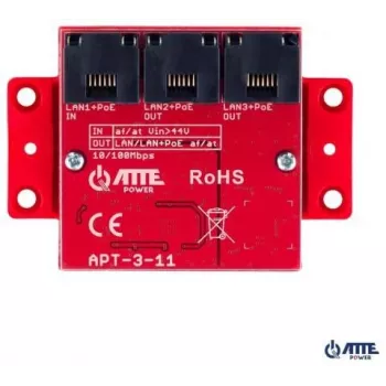 ATTE APT-3-11 switch PoE de 3 portas 10/100Mbps, extensor