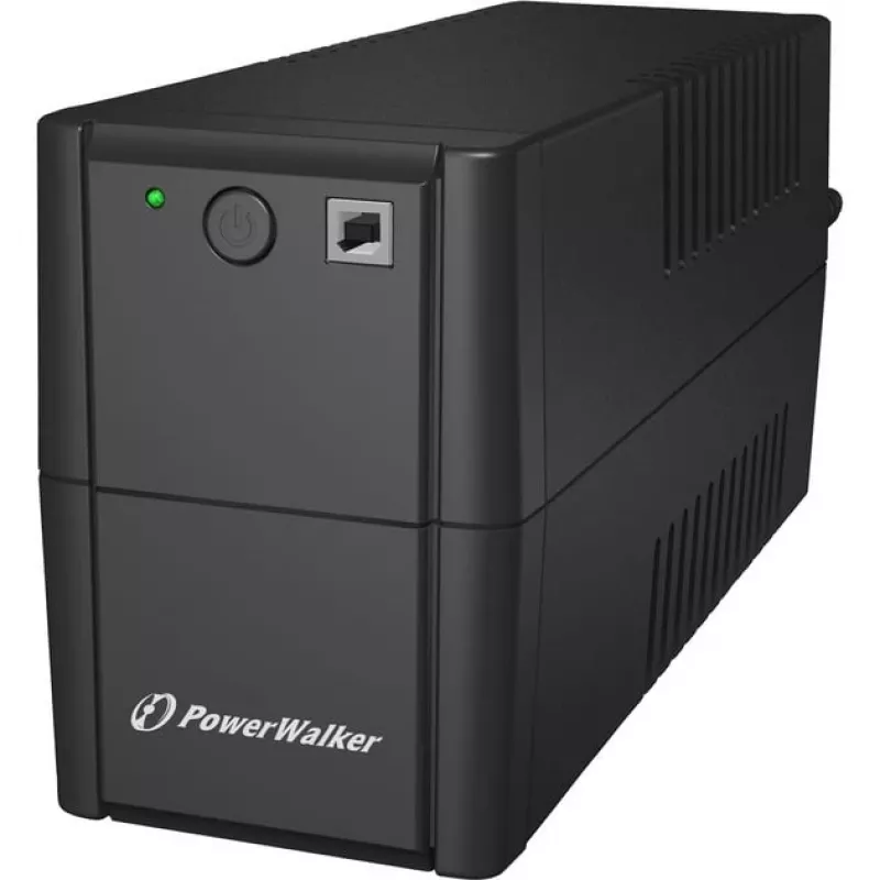 BlueWalker PowerWalker VI 650 SH IEC UPS, 650 VA (0,65 kVA), 360 W, 4 tomadas, 7 Ah, USB, 220-240 V, preto