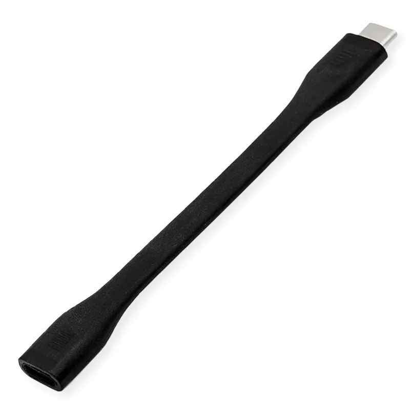 Adaptador de cabo ROLINE USB4 Gen3x2 40Gbit/C-C macho/fêmea plano – Cabo – Digital/Dados
