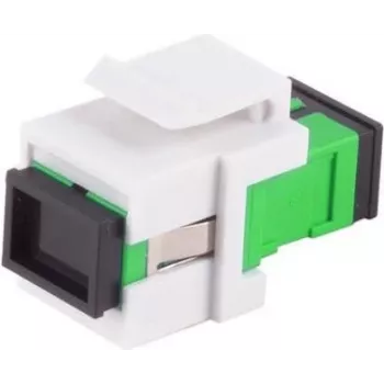 Conector keystone de fibra ótica ShiverPeaks SC-SC simplex verde 08-10211
