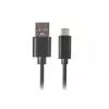 Cabo USB 2.0 LANBERG CA-USBO-20CU-0010-BK — USB A para USB C, 1 m, preto, 480 Mbit/s