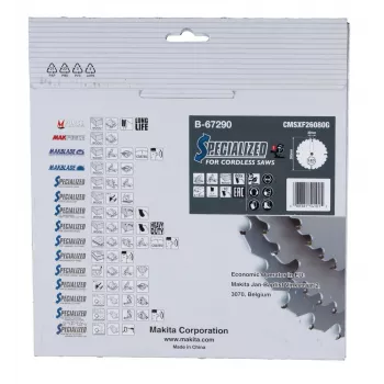 Lâmina de serra T.C.T. 260X2.15X30mm 10° T80 EFFICUT