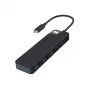 Hub USB-C HYPER HD4101BKGL – 5 portas (USB-C, USB 3.2 Gen1 Type-A, HDMI 4K), 5000 Mbit/s, preto