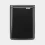 Balde de lixo BRABANTIA BO 7 L preto mate modelo 222900, capacidade 7 L, com pedal
